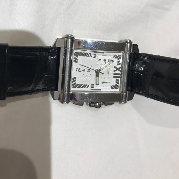 Authentic unisex CHARRIOL crocodile black band