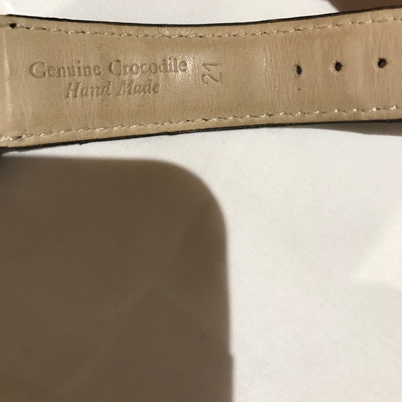 Authentic unisex CHARRIOL crocodile black band main image 5
