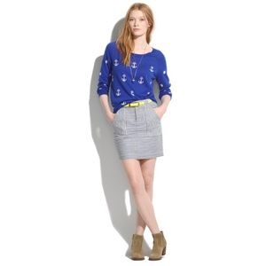 Madewell Striped Mini Skirt