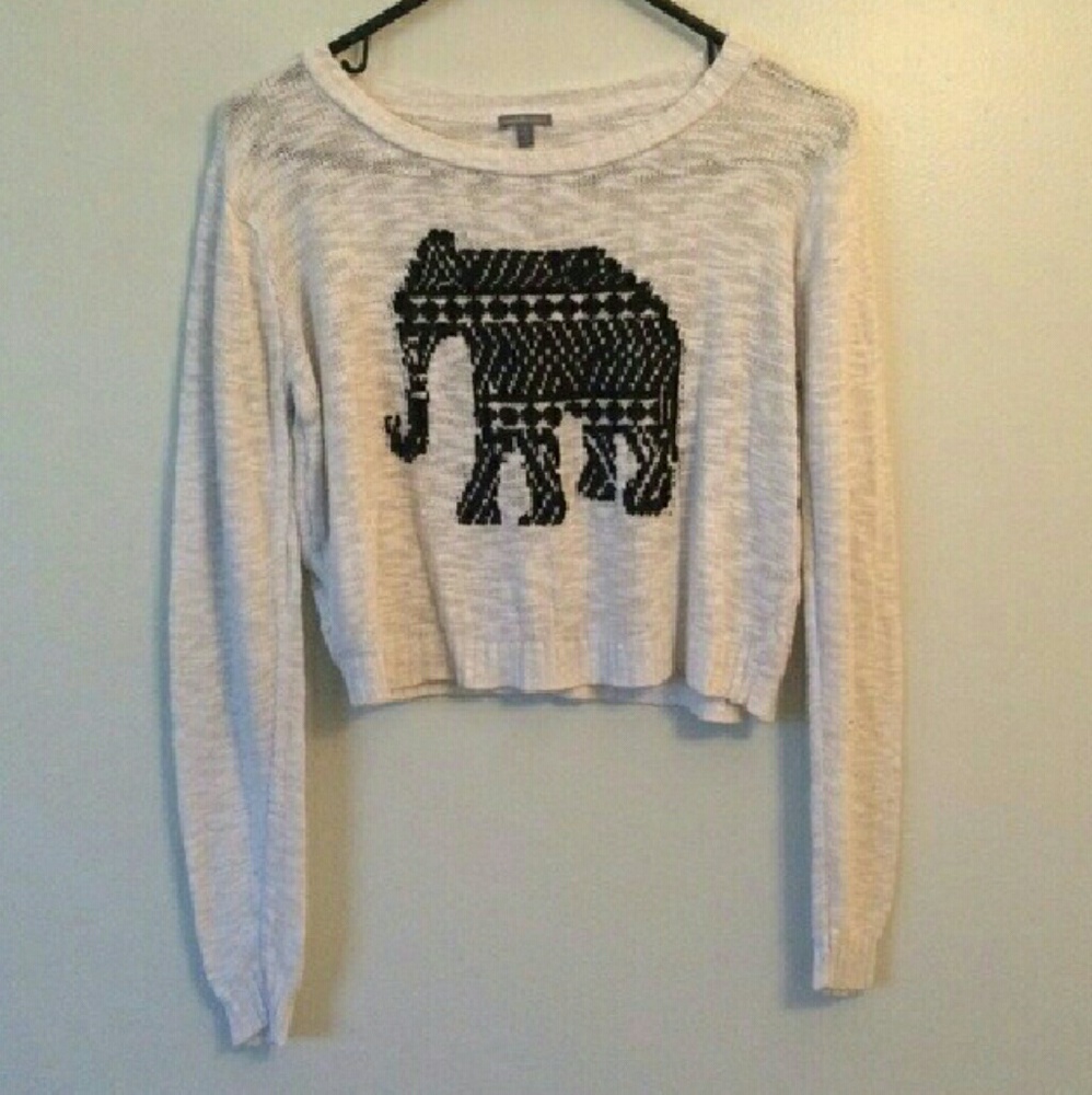 Crop sweater.