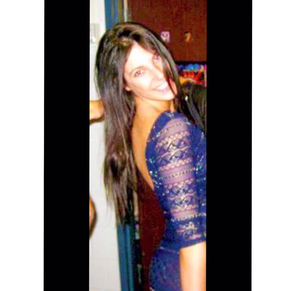 Navy and gold TopShop Mini