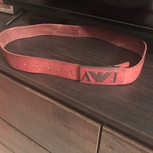 Armani Jeans %100 leather Men belt  %authentic