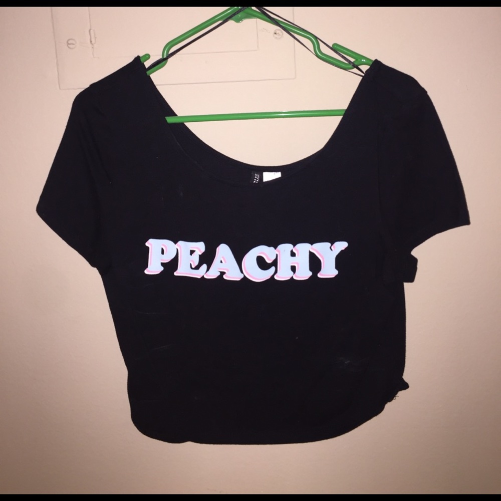 H&M Peachy Crop Top