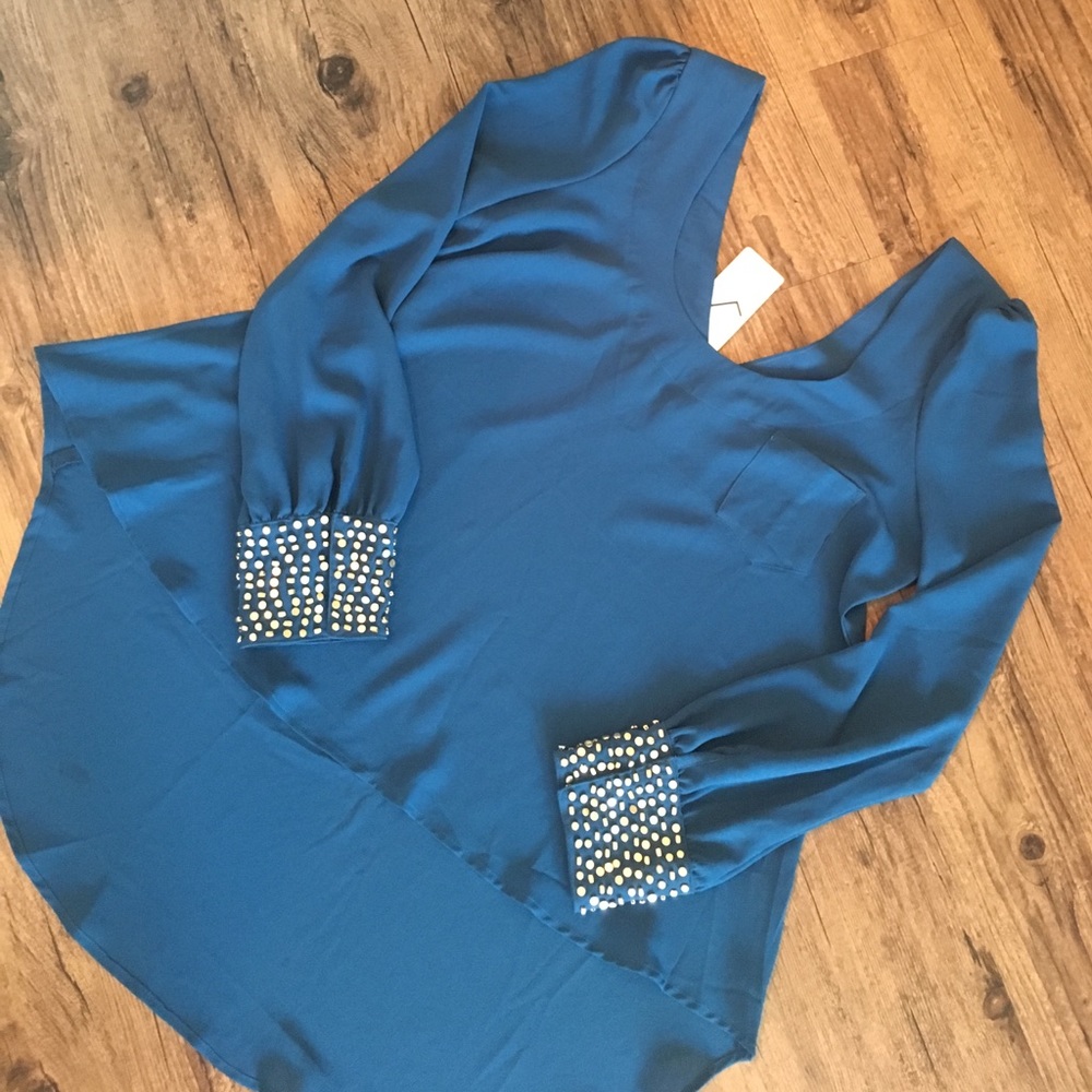 Flowy Teal Blouse