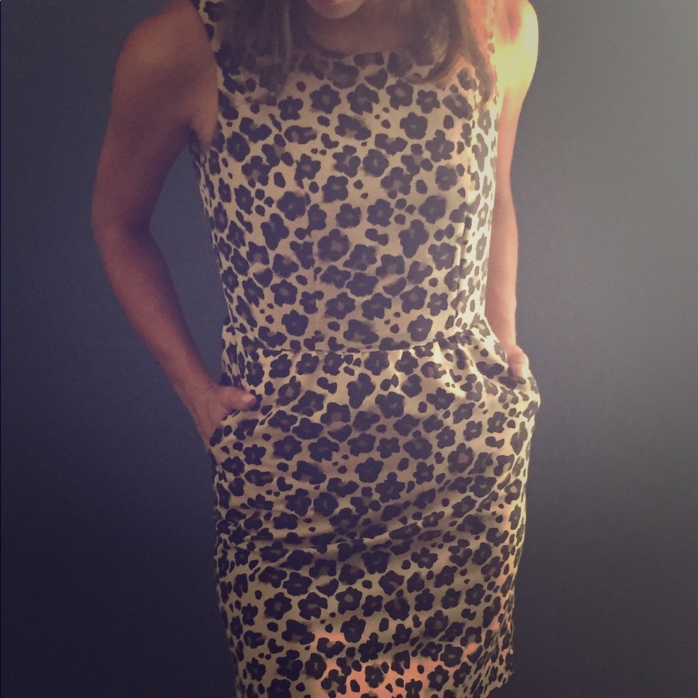 Banana Republic cheetah leopard print dress.