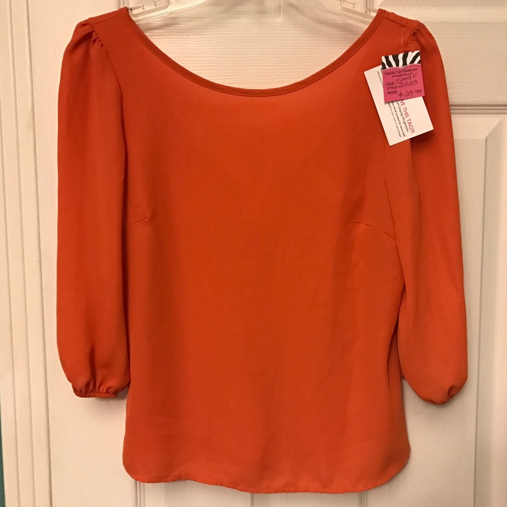 Orange boutique shirt