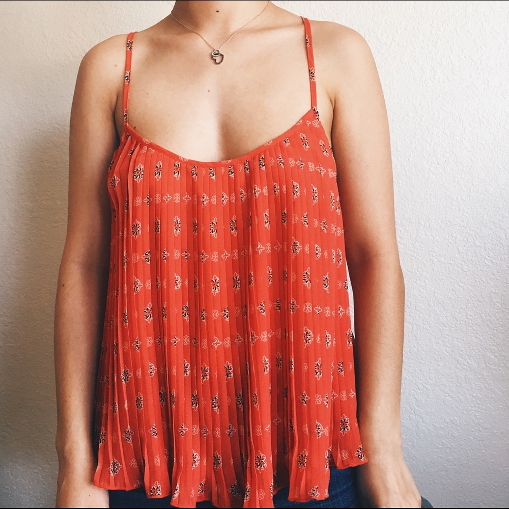 Coral Pleased Front Top