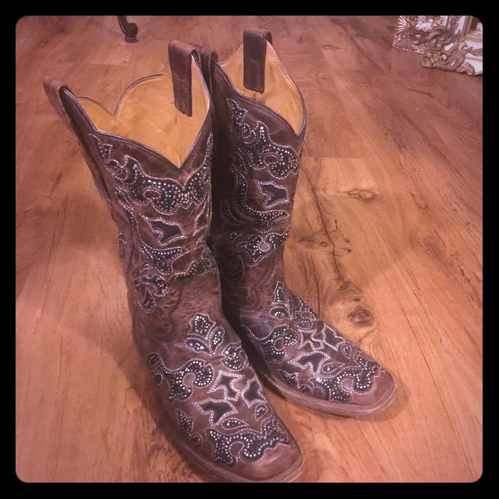 Rhinestone Corral Cowgirl Boots