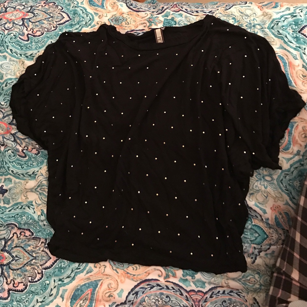 Black Flowy Top