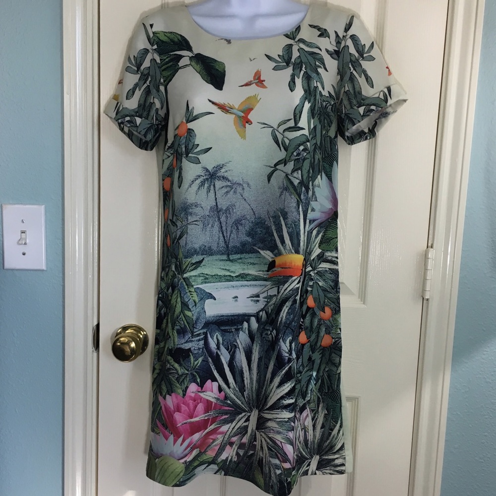 H&M Conscious Collection Tropical Shift Dress - Picture 1 of 7