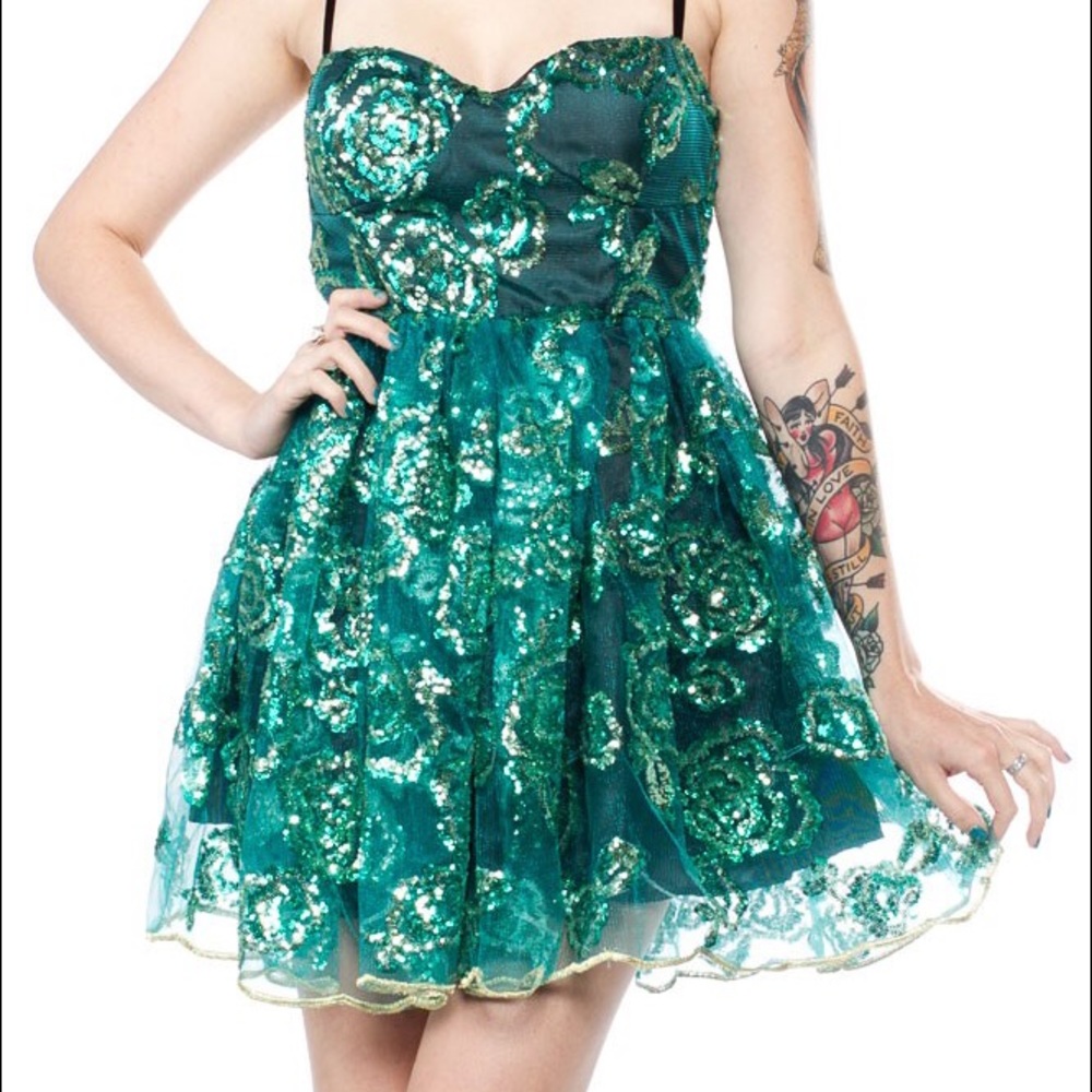 ☠️💚 Iron Fist Green Save A Dance Dress