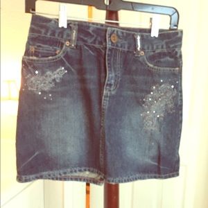 Blue Jean Mini Skirt American Eagle