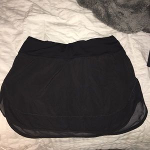 Black LuluLemon Tennis skirt