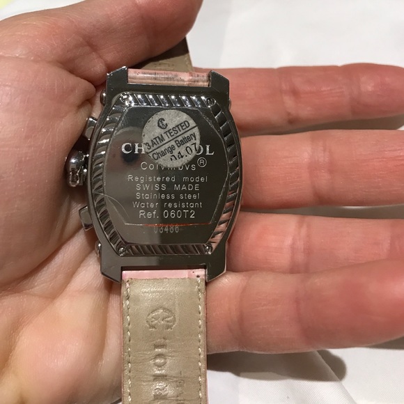 Ladies crocodile pink authentic CHARRIOL watch