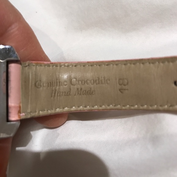 Ladies crocodile pink authentic CHARRIOL watch main image 5