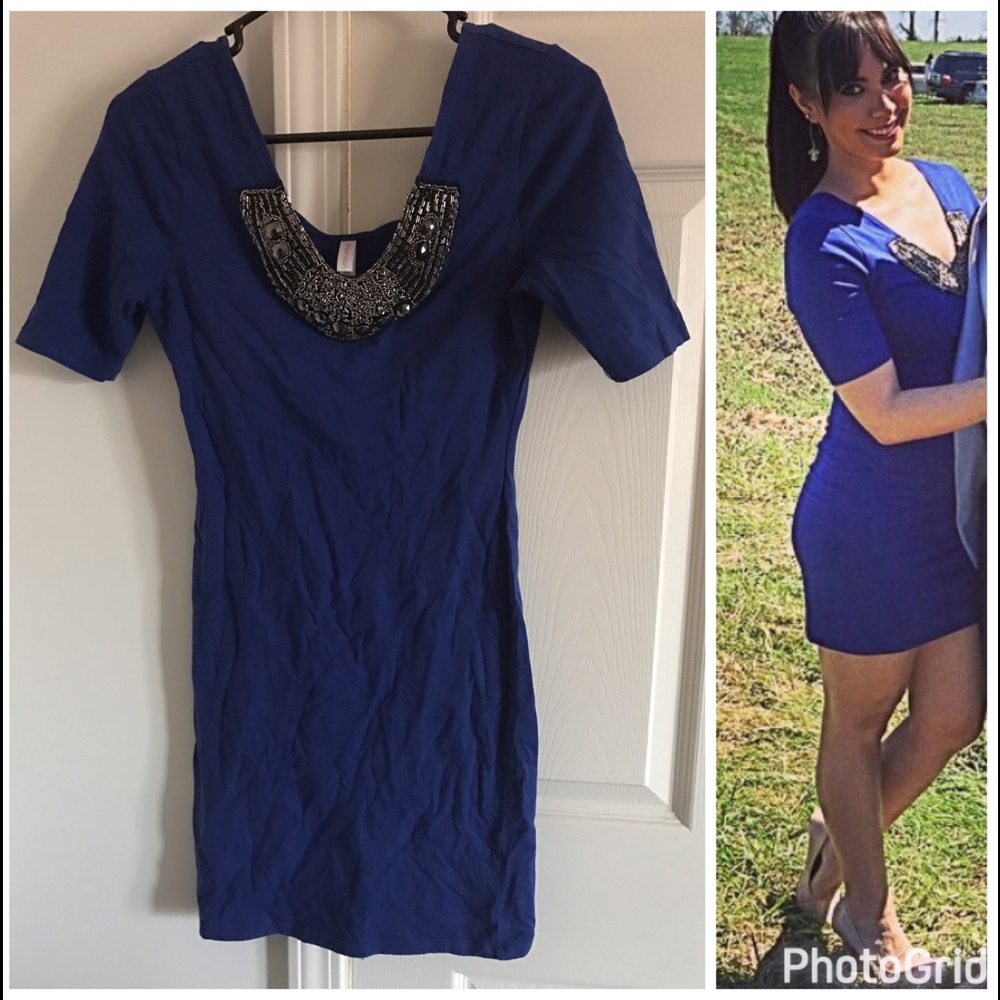 💙 Xhiliration Blue Mini Dress ! Size small ! 💙