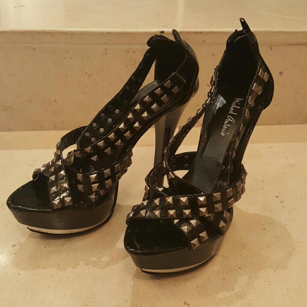 Michael Antonio Black Platform Heels