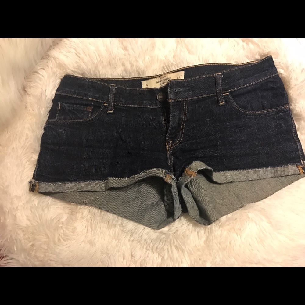 Brand new Abercrombie and Fitch Denim dark shorts