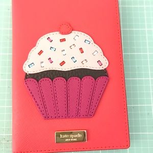 Kate Spade cupcake passport holder leather