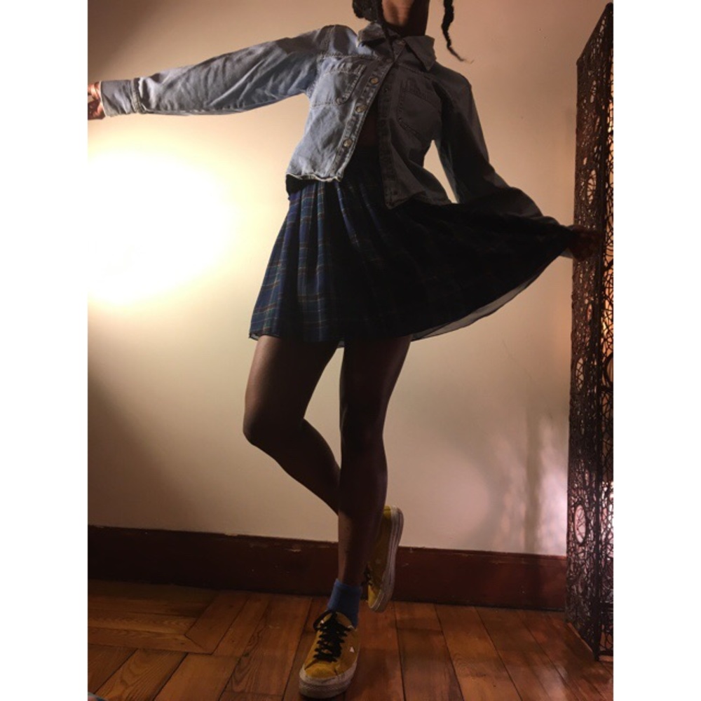 shirred waist skirt