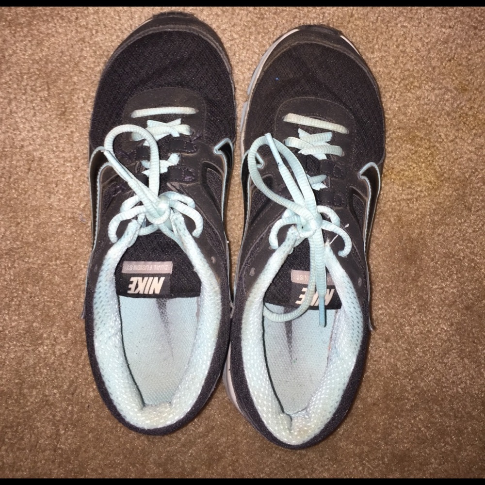 Cute black and blue Nikes!
