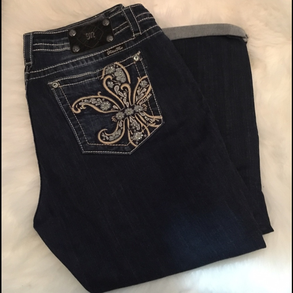 Miss Me Jeans Boyfriend Capri Size 33