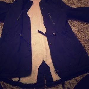 Navy blue H&M winter jacket