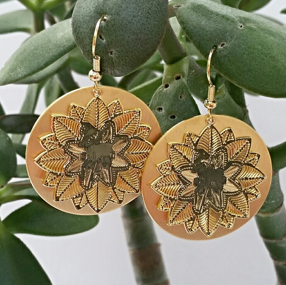 Etched Earrings - Picture 2 of 2