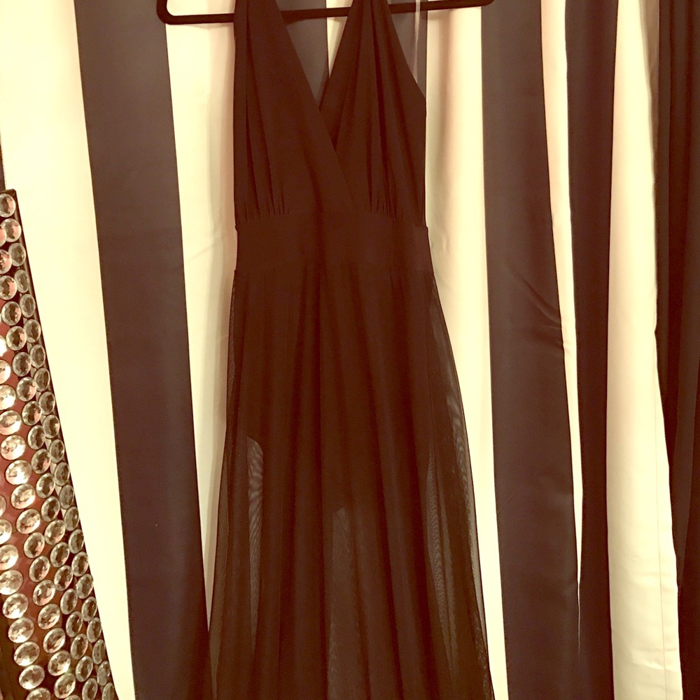 Halter/bodysuit sheer dress brand new!