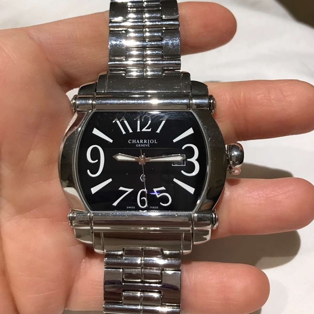 Unisex authentic stainless steel CHARRIOL watch