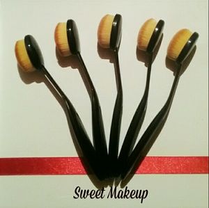 5 Oval Toothbrush Contour Foundation Brush New