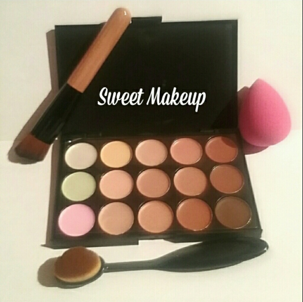 Contour Concealer Palette+32rush+Blender