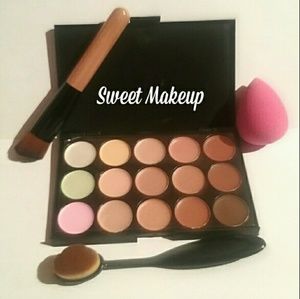 Contour Concealer Palette+32rush+Blender