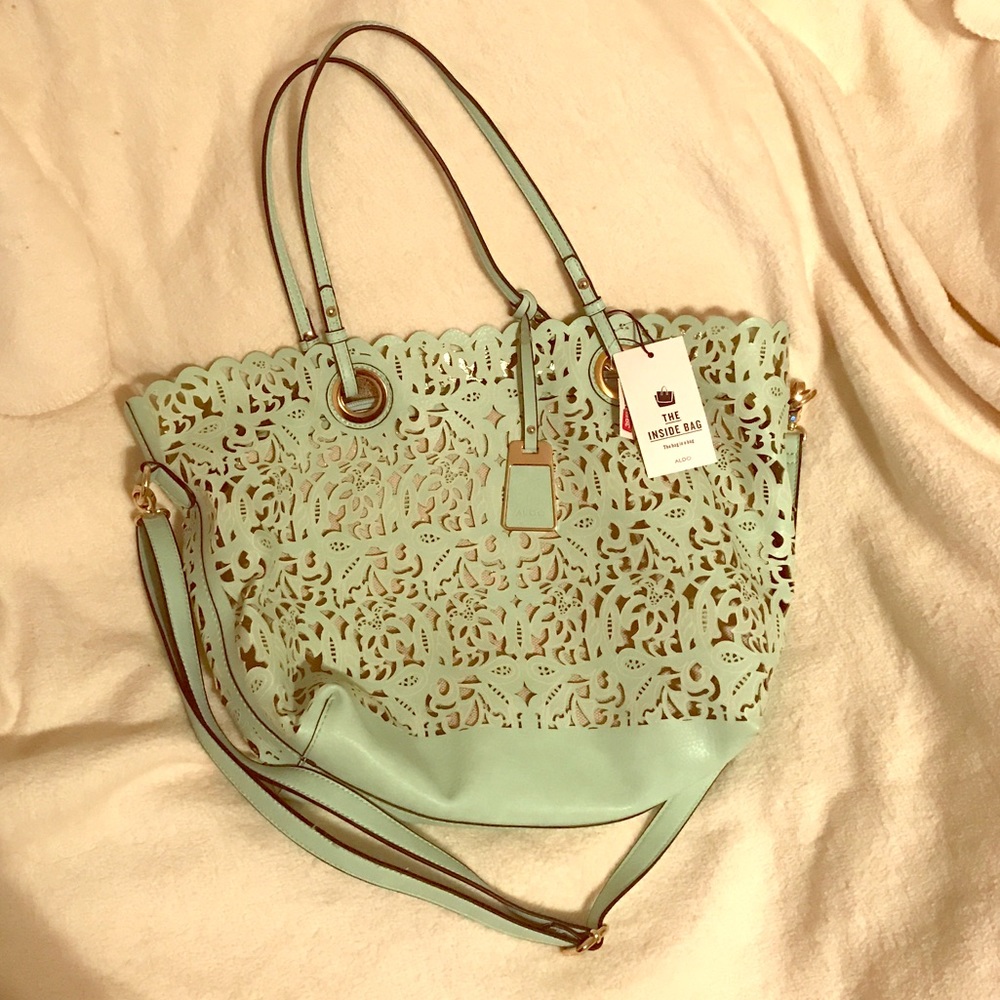 Mint Aldo tote