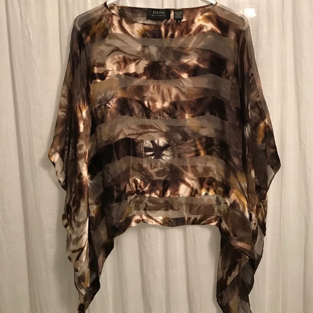 Dana Buchanan silk butterfly top
