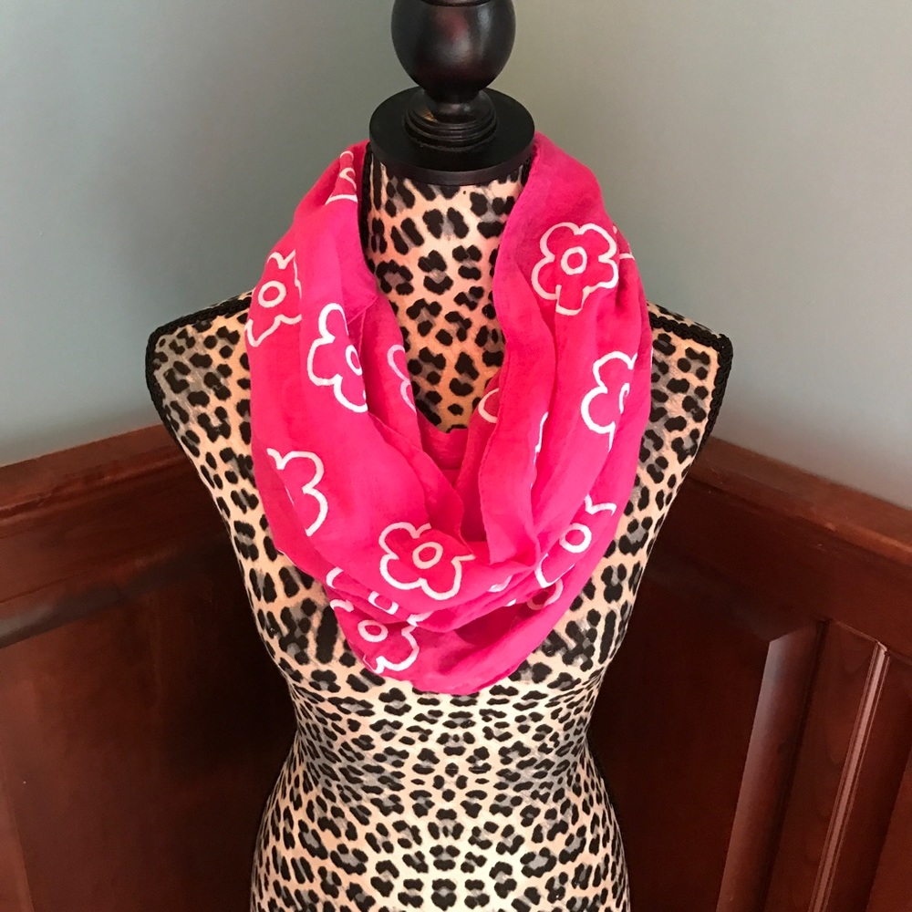 Floral infinity scarf