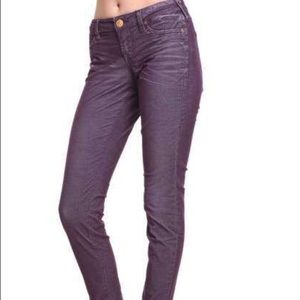 True Religion Purple Corduroy Skinny Jean