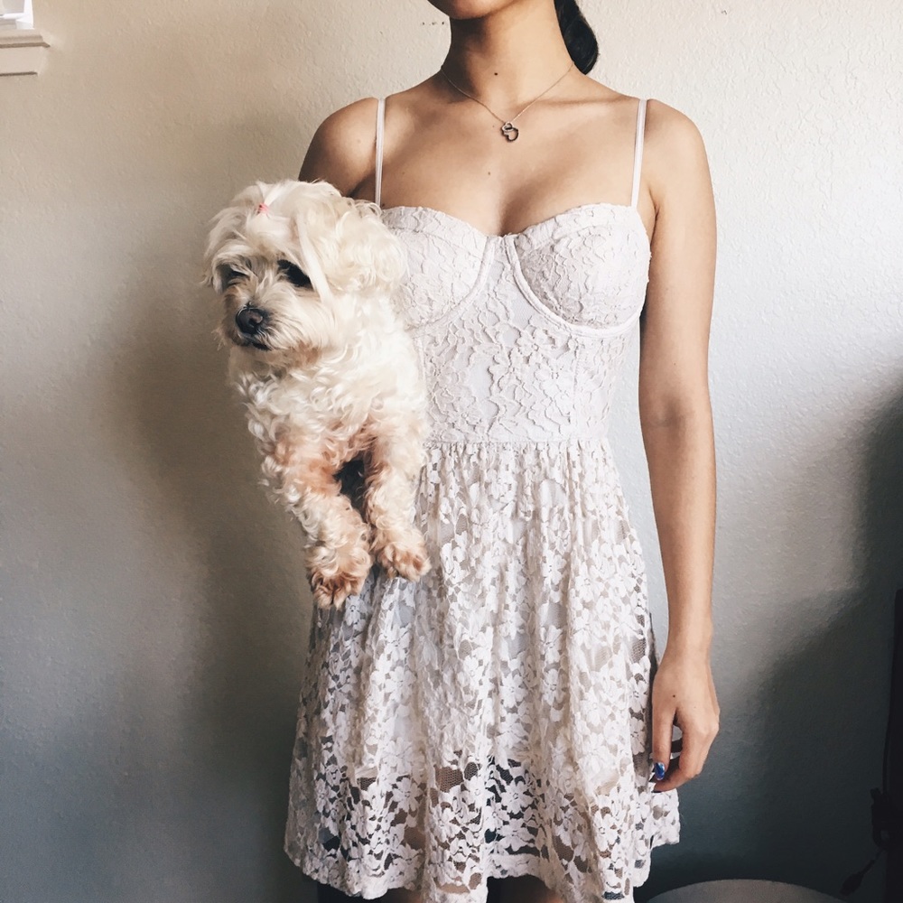 Lace off White dress