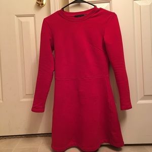 ZARA Ruby Red Skater Dress