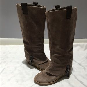 Ash taupe wedge boot Sz 38m