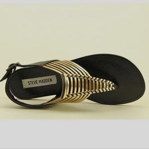 Steve Madden "Starly" Flat Sandal-Black