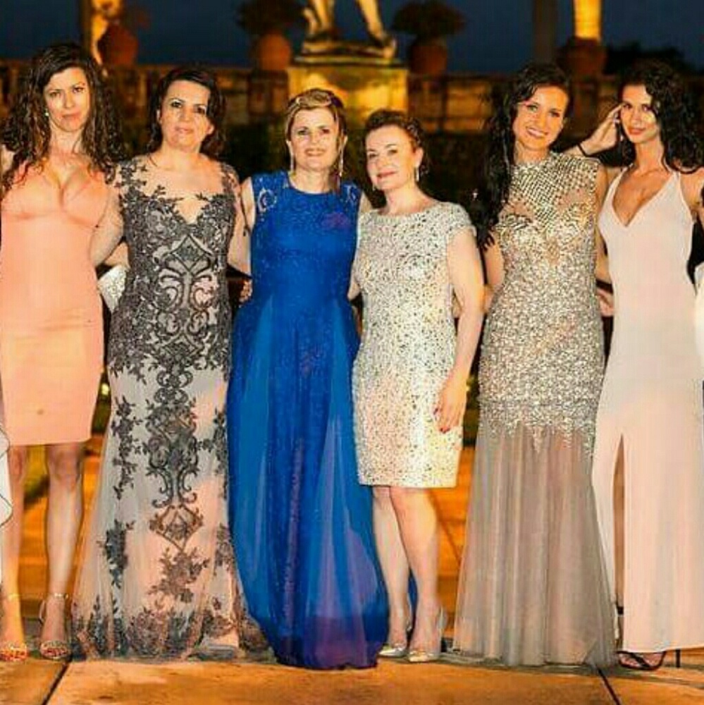 Terani Couture Silver Dress