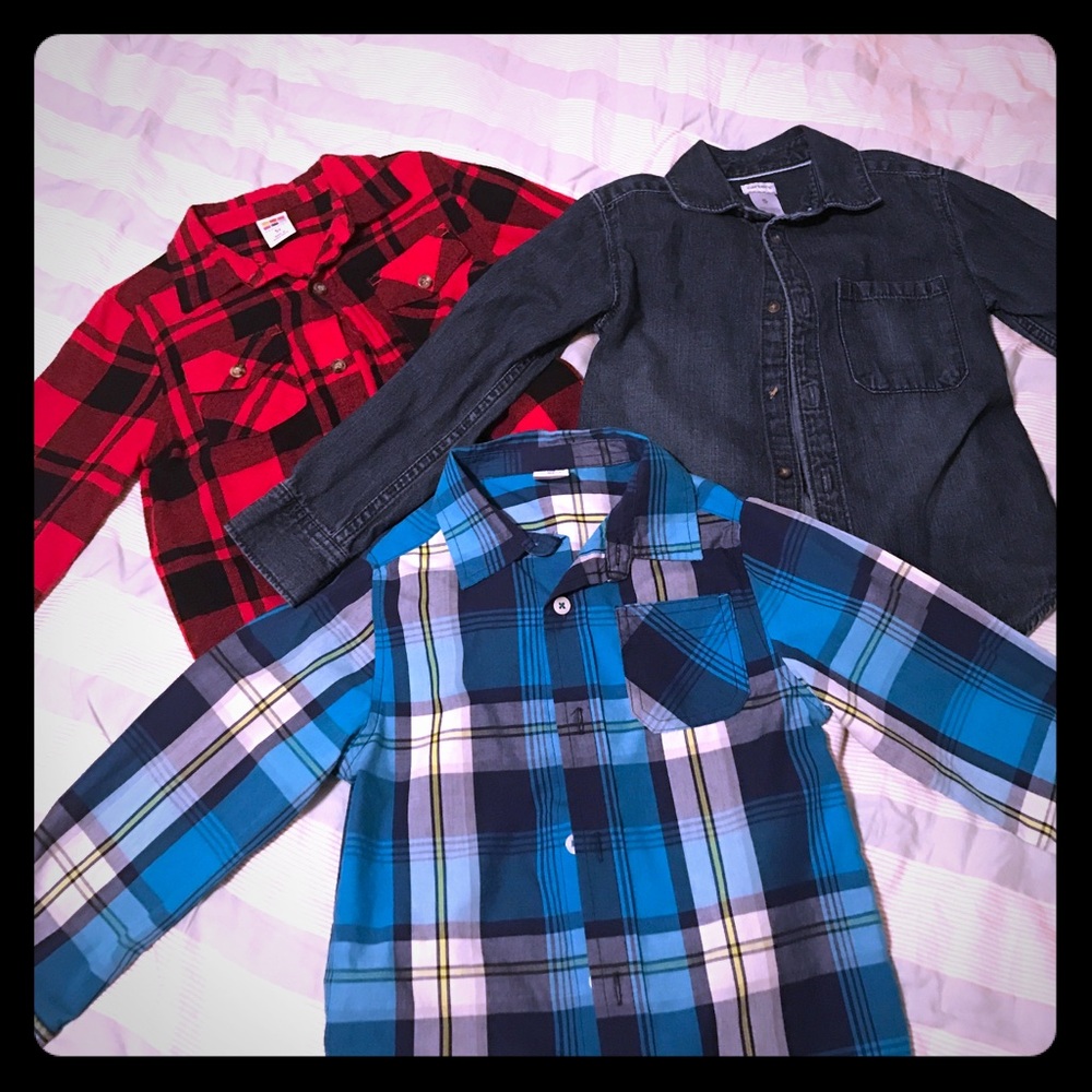 Boys Long Sleeve Button-Up's