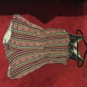 Plus size tribal romper