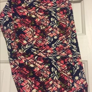LulaRoe TC leggings floral diamond unicorn