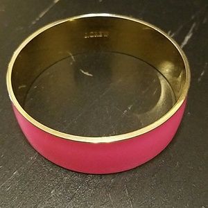 EUC j. Crew bangle bracelet neon pink