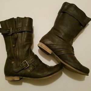 Cathy Jean Brown calf boots