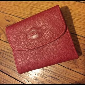 Longchamp red wallet, NEW!