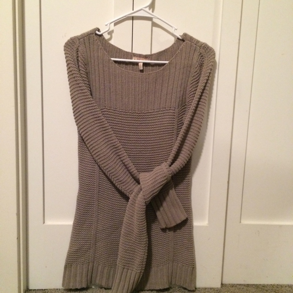 Crocheted sweater.