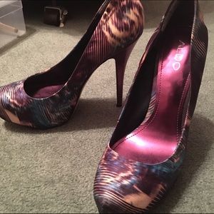 Multicolor Aldo Heels